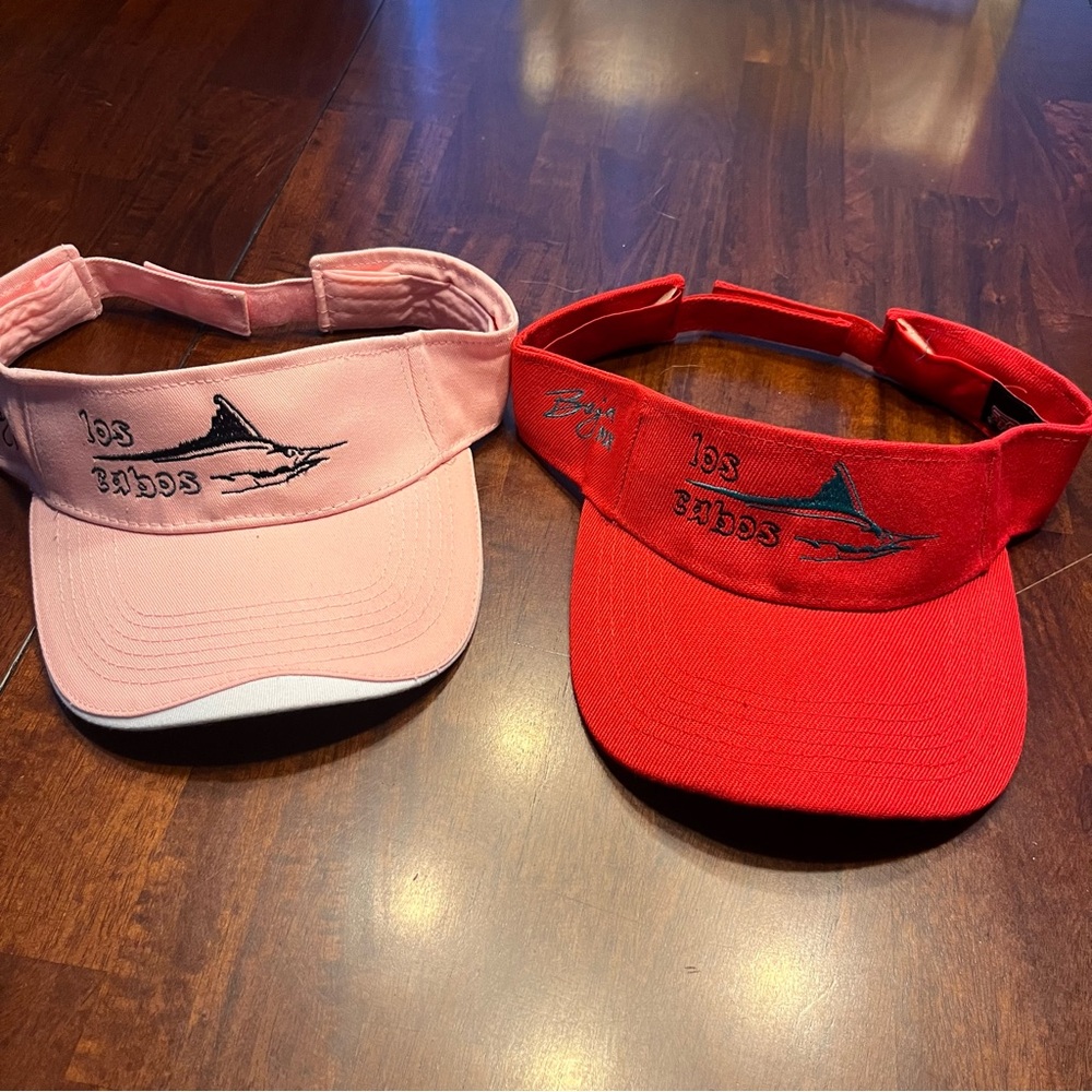 Bundle of 2 Los Cabos visors (adjustable backs) never worn